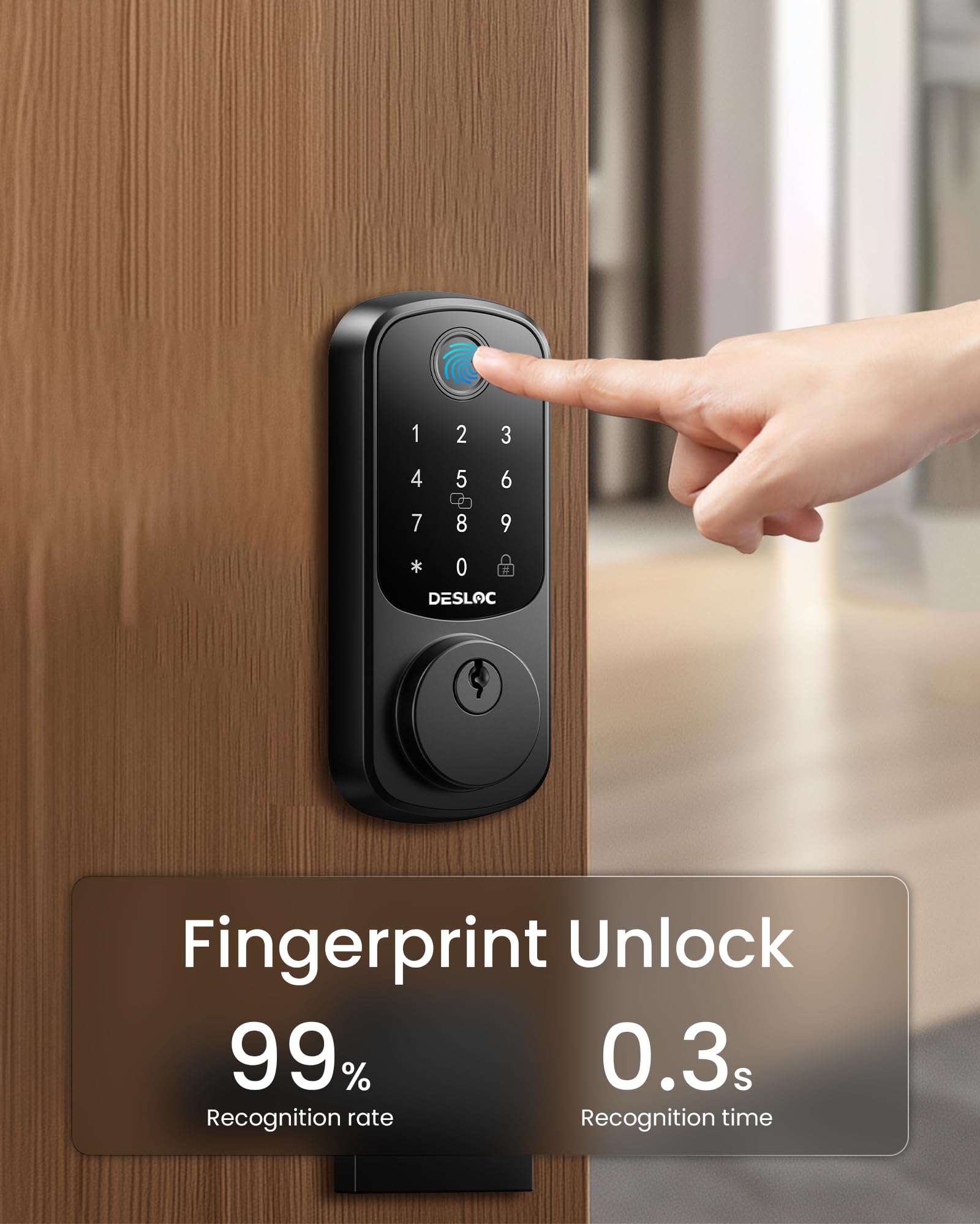 Mua DESLOC B200 Fingerprint Smart Door Lock, Keyless Entry Door Lock ...