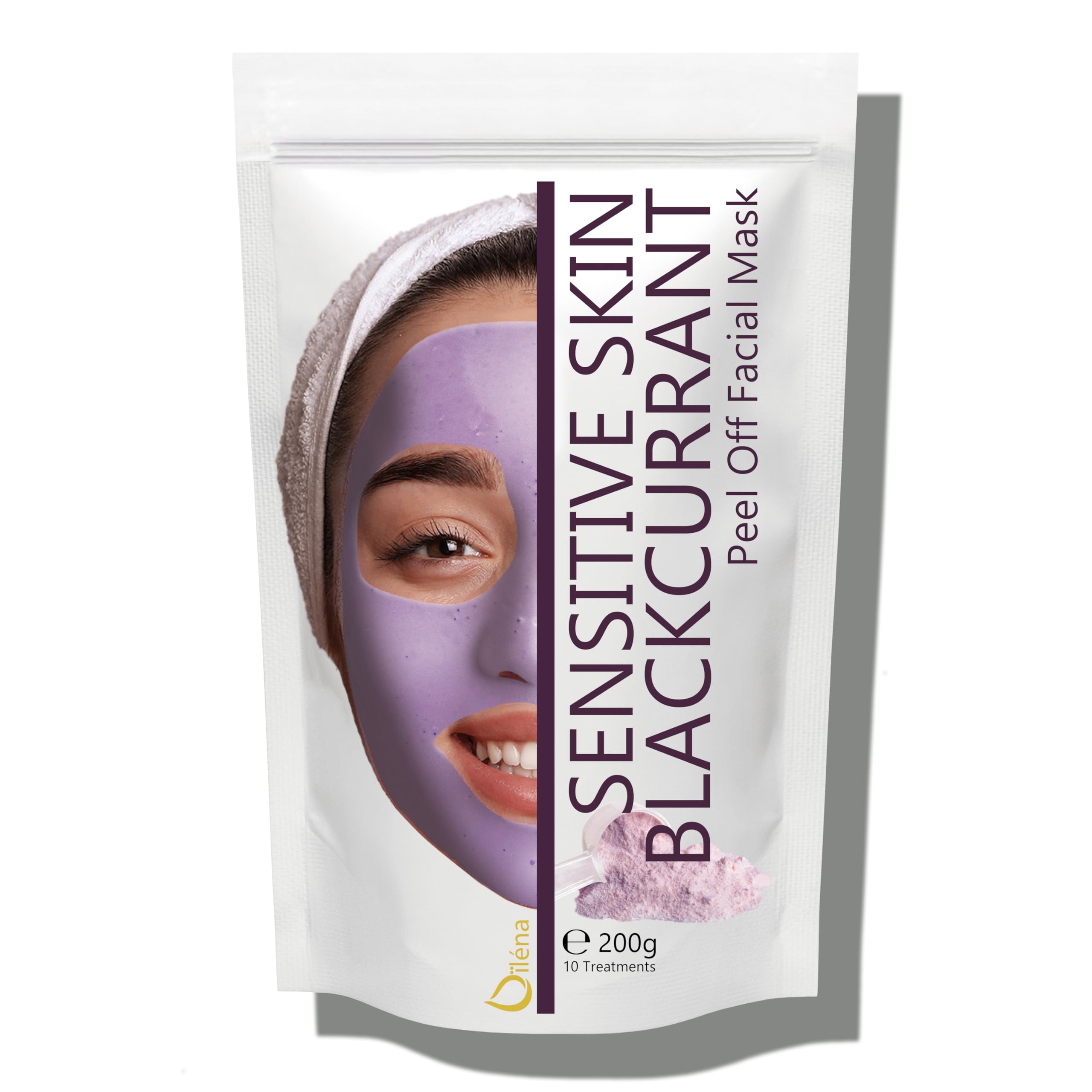 Oïléna - Alginate Peel-Off Moisturizing Mask | Natural Skin Care | Second Skin Effect | DIY Home Care | Blackhead Remover, 200g.