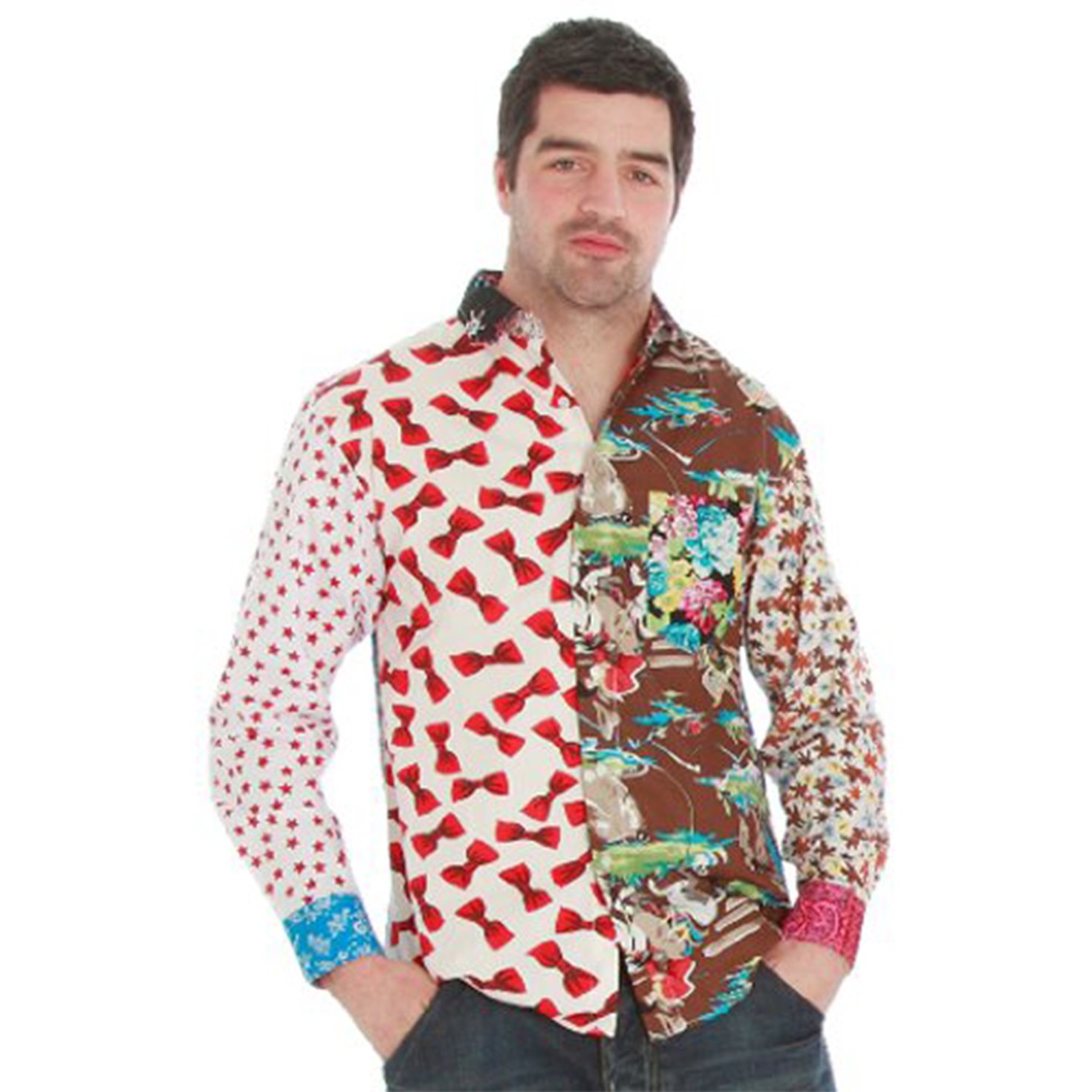 Foul Fashion Mens Ugly Shirt - Every Shirt is different! - Size Medium 15.5 inch collar