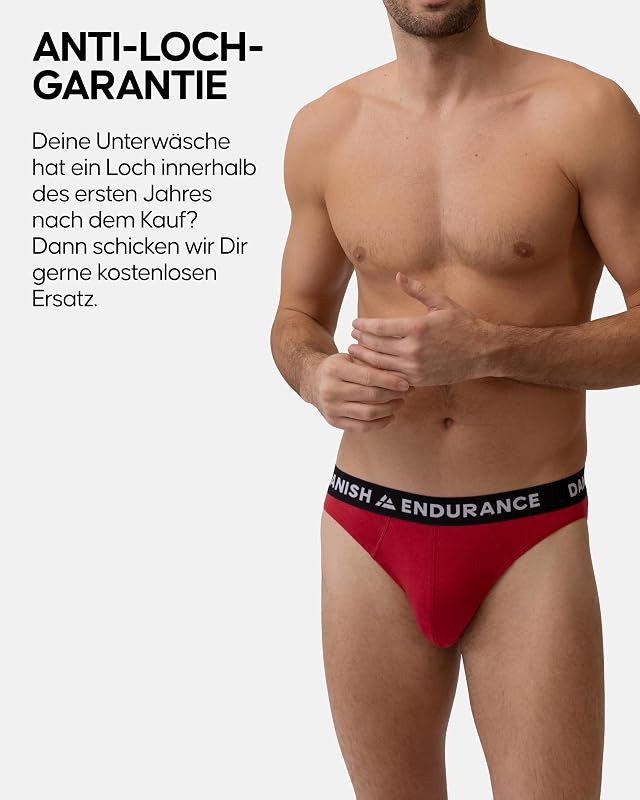 6er Pack Herren Bambus Slips, Klassischer Slip, Unterwäsche, Weich, Mit Stretch, Ohne Etikett Mehrfarbig (2xSchwarz/Weiß, 2xMarineblau/Weiß, 2xRot/Weiß) 3XL