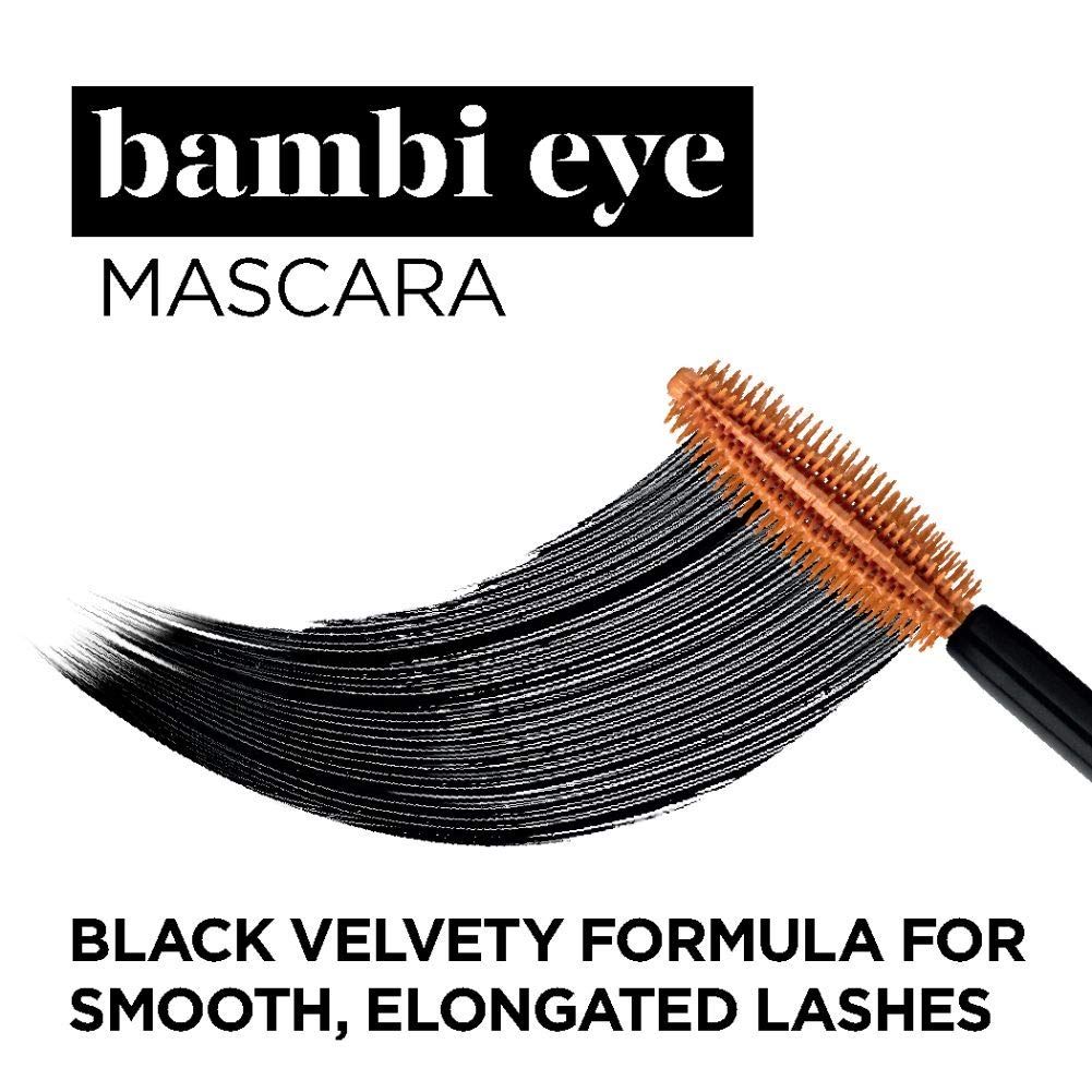 L'Oreal Paris Bambi Eye Washable Mascara, Doe Eyes, Lasting Volume, Length & Lift, Definition, No Clumping, No Smudging, Washable Blackest Black, 0.28 Fl. Oz., 1Count : Beauty