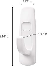 Command Large Plastic Utility Hook 3-Hooks 6 Strips White 17003-3ES view 2