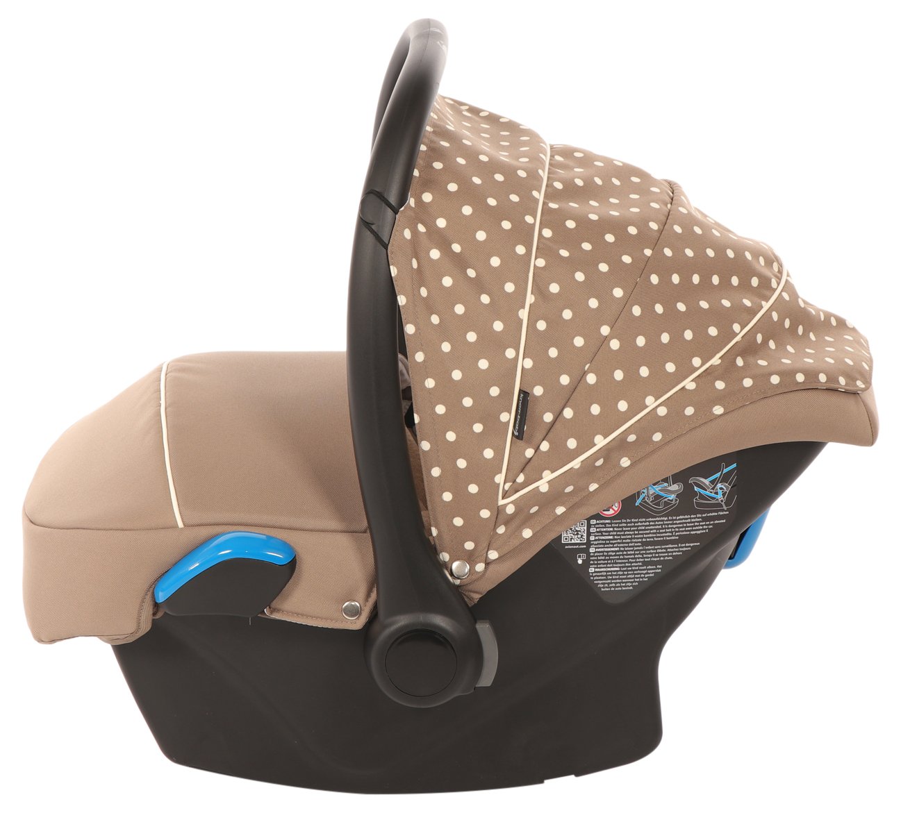 knorr-baby 33701-3 Babyschale Milan zu Voletto Tupfen, beige