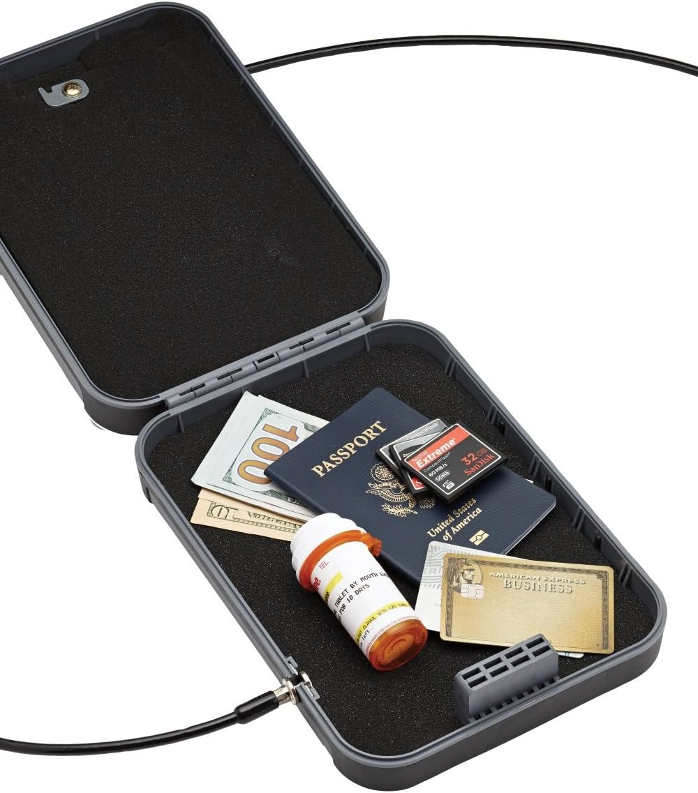 Snapsafe Treklite Lock Box with Combination Lock, X-Large 75241, Portable Polycarbonate Handgun Safe & Case, TSA Lock Approved, Measures 10” x 7” x 2” : Sports & Outdoors