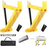 Wells Mini Split Wall Mounting Bracket with Level Ruler, Heavy-Duty Support Bracket for Ductless Air Conditioner, Indoor AC Mount Compatible with Most Mini Split Systems