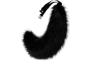SMILETERNITY Fluffy Faux Fur Wolf Fox Tail Halloween Party Cosplay Costume