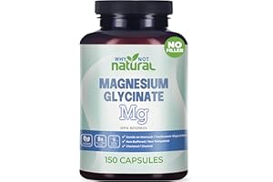 Magnesium Glycinate Capsules Supplement - Vegan, No Filler - Supports Sleep and Relaxation
