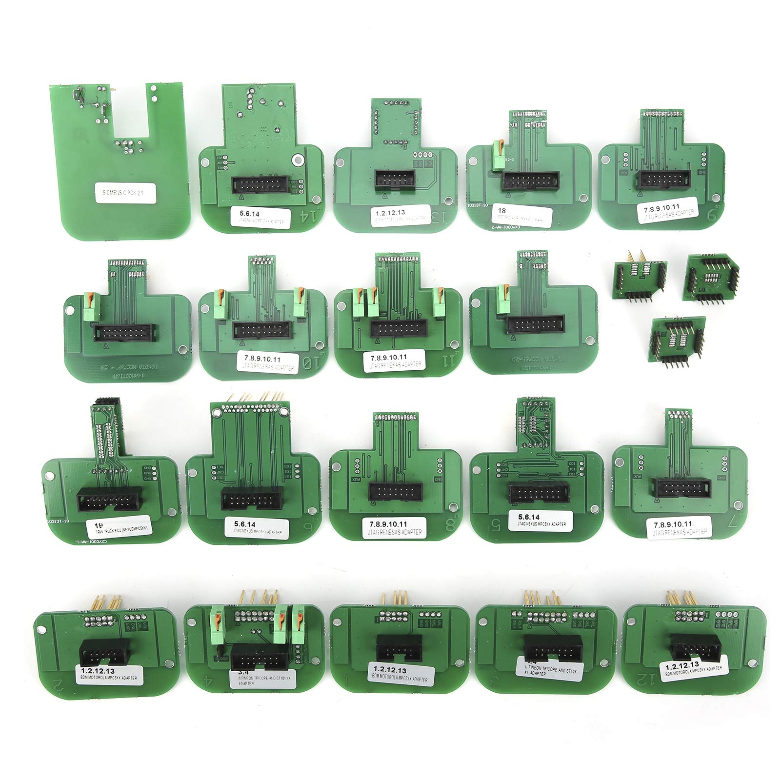 Qiilu BDM Probe Adapters, 22pcs BDM Probe Adapters Chip Tuning Tool Accessory Kit Full Set for K‑TAG
