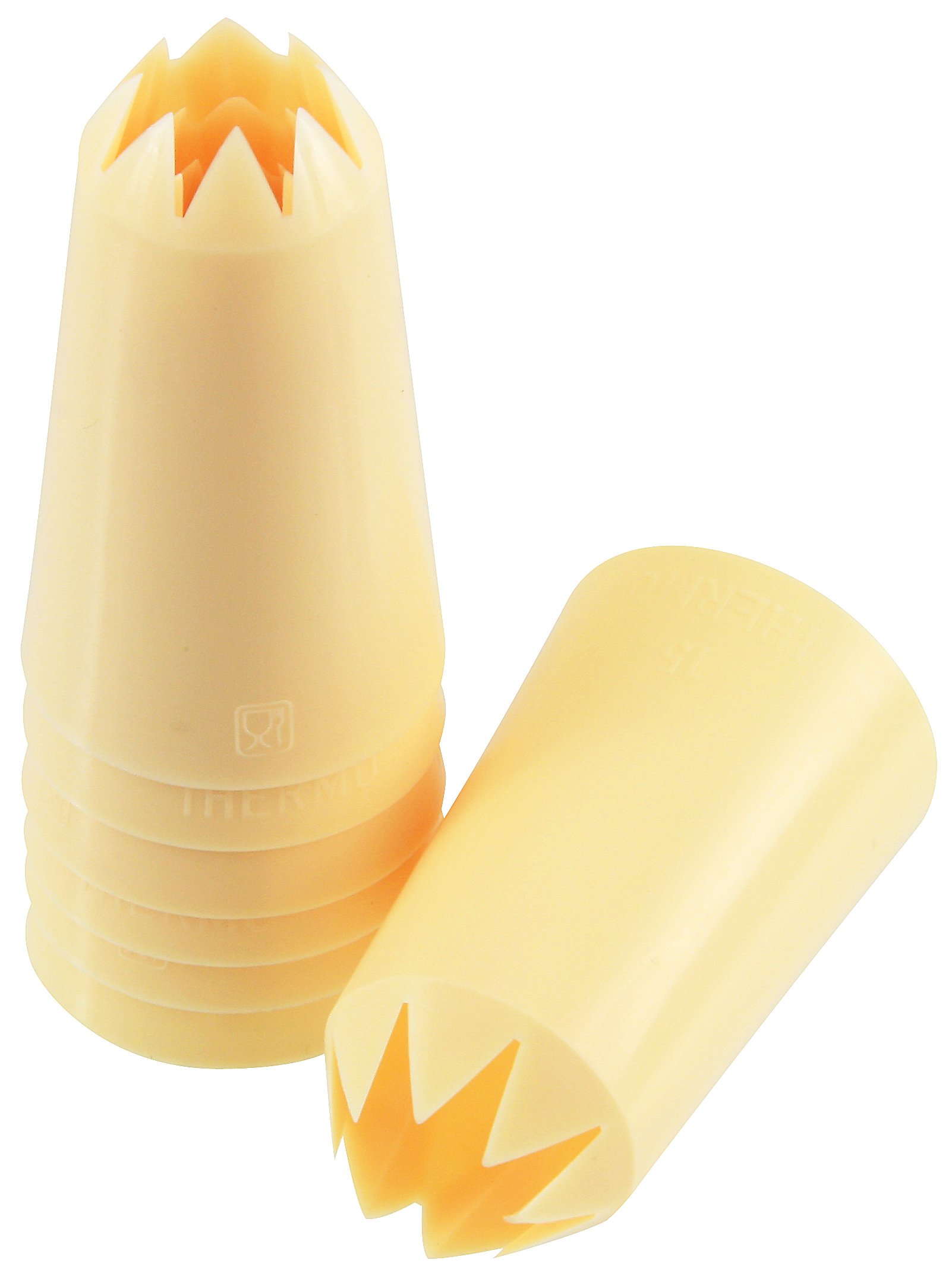 FMprofessional 7-Piece 7 Star Nozzle Set, Plastic, Beige, 7 Different Diameters, 7 Units