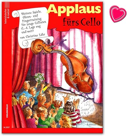 Applaus Furs Cello Band 3 Weitere Geschichten Spiele Ohren Und Fingertraining Fur Junge Cellisten 1 4 Lage Notenbuch Mit Notenklammer Heinrichshofen Verlag N2557 9783938202364 Amazon De Musikinstrumente