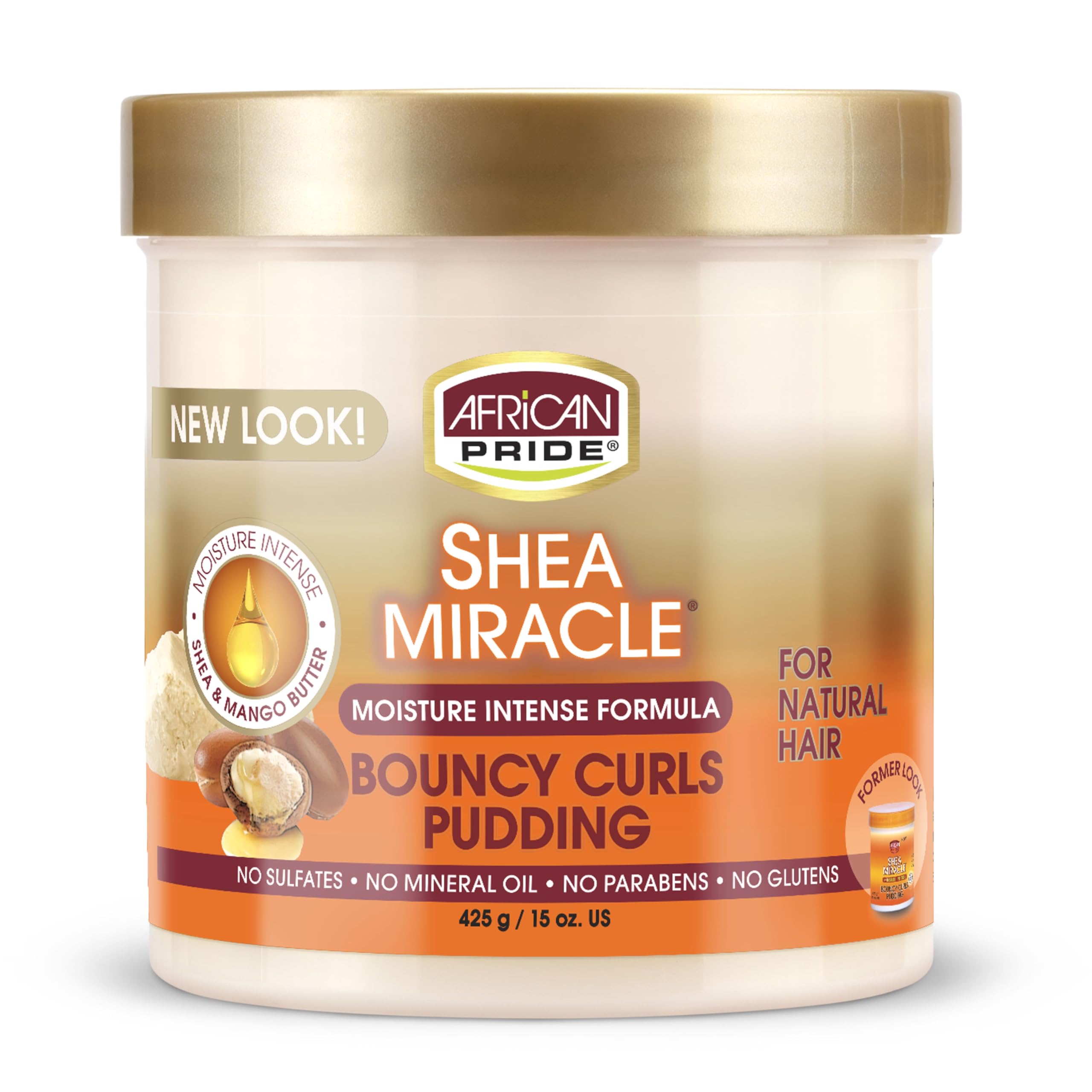 Ap Shea Butter Miracle Bouncy Curls Pudding 15oz Jar (2 Pack)