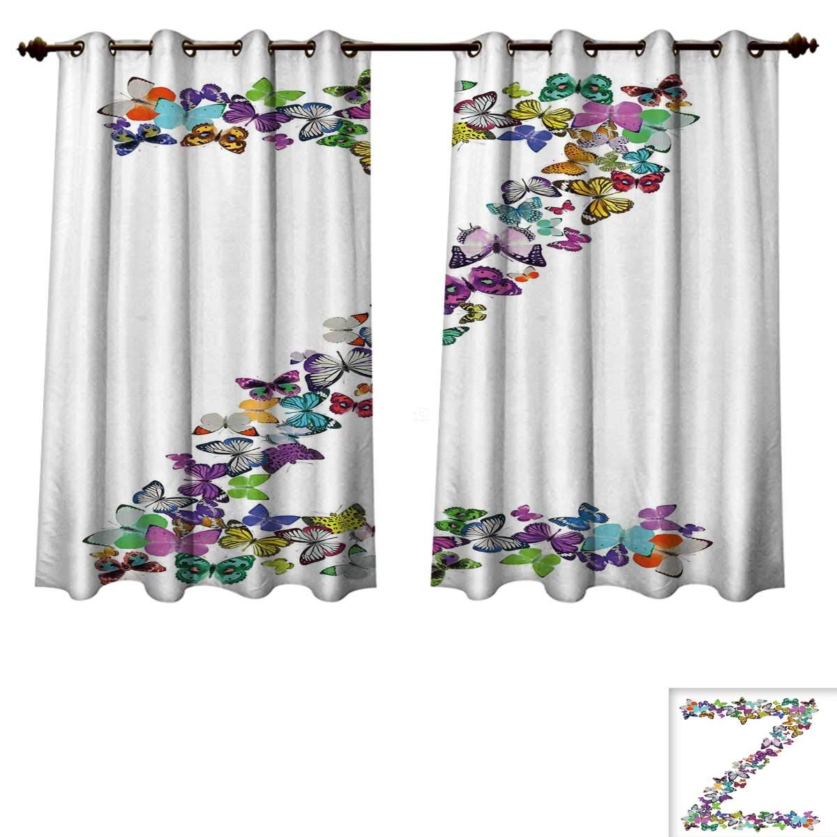 Amazon Com Rupperttextile Letter Z Blackout Curtains Panels For