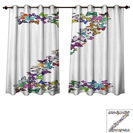 Amazon Com Rupperttextile Letter Z Blackout Curtains Panels For