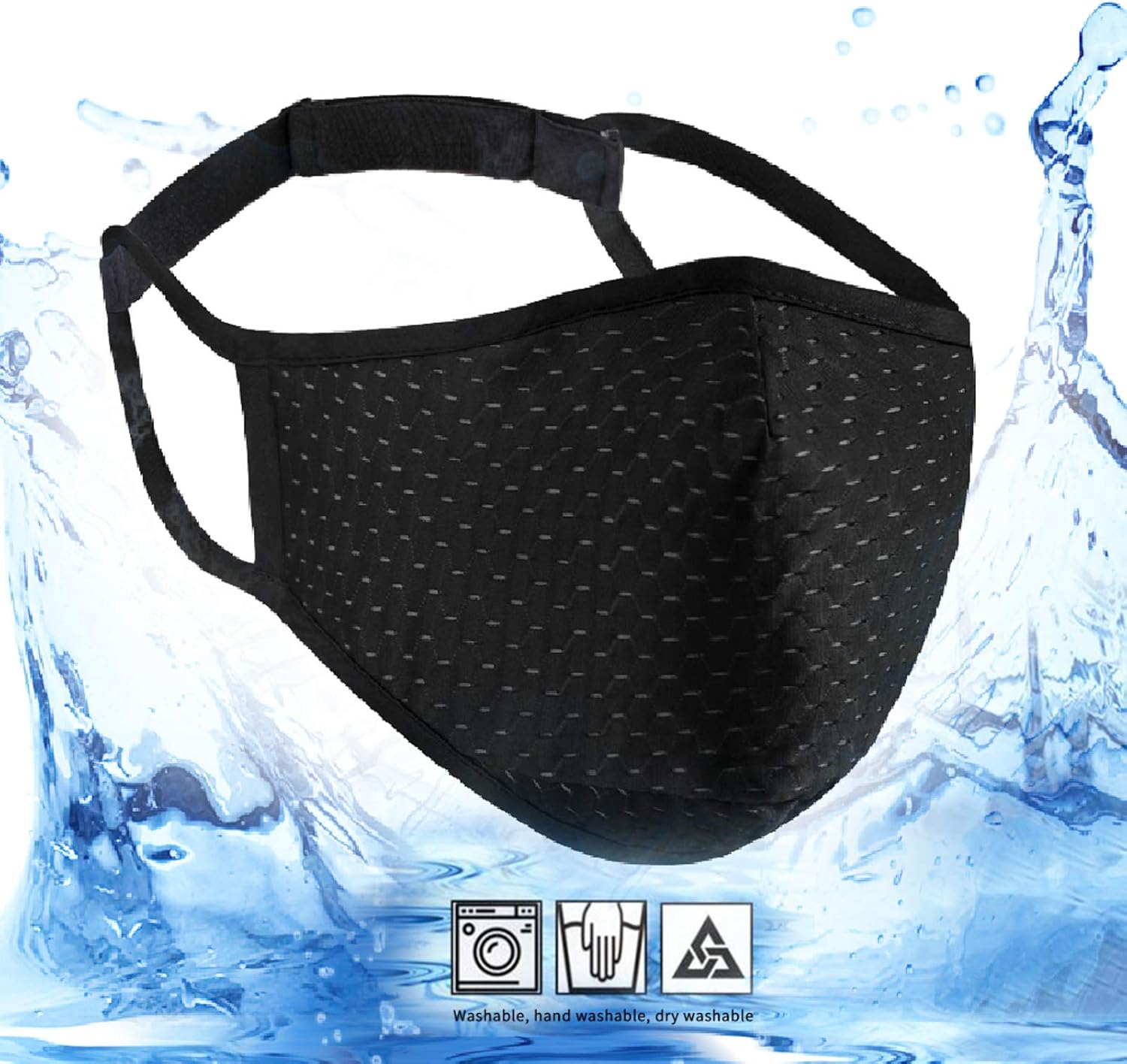 Tdwgmwe Adjustable Sport Face Mask for Custom Fit, Breathable Fabric, Reusable & Machine Washable, Multi-Layer Design Athletic Mask for Running Gym Exercise Workout : Sports & Outdoors