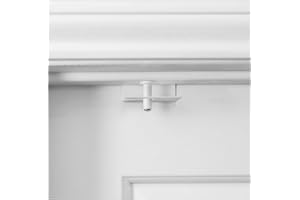 PREDICTABLE SOLUTIONS 1 Pack - GlideLok Child Safety Door Top Lock | Made of Durable Metal (Not Plastic Like Other Models) | for Childproofing Interior/Exterior Doors | Adults Can Open Door from Both Sides