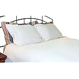 Whisper Organics 100% Organic Cotton Duvet Cover, 500 Thread Count - GOTS Certified (Full/Queen, White)