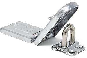 Master Lock 720DPF Single Hinge Hasp, 6-1/4-Inch