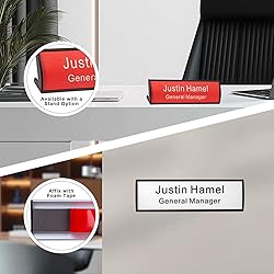 Custom Office Wall or Desk Name Plates with