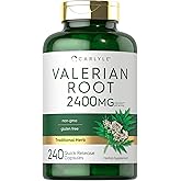 Carlyle Valerian Root Capsules | 240 Count | Herb Extract Supplement | Non-GMO, Gluten Free