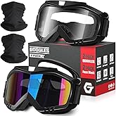 OXG Motorcycle Goggles - ATV & Dirt Bike Goggles with UV400 Dustproof Lens for Adults & Youth