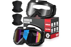 OXG Motorcycle Goggles - ATV & Dirt Bike Goggles with UV400 Dustproof Lens for Adults & Youth