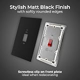 British General BG 45A Cooker Switch LED Indicator Screwless Flatplate Matt view 2