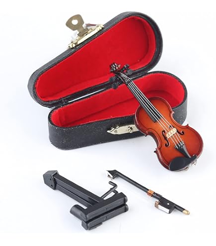 Miniatur Violine 1:12 Für Puppenhaus – Musik-Zubehör Von Melody Jane, Detailreich, Aus Holz