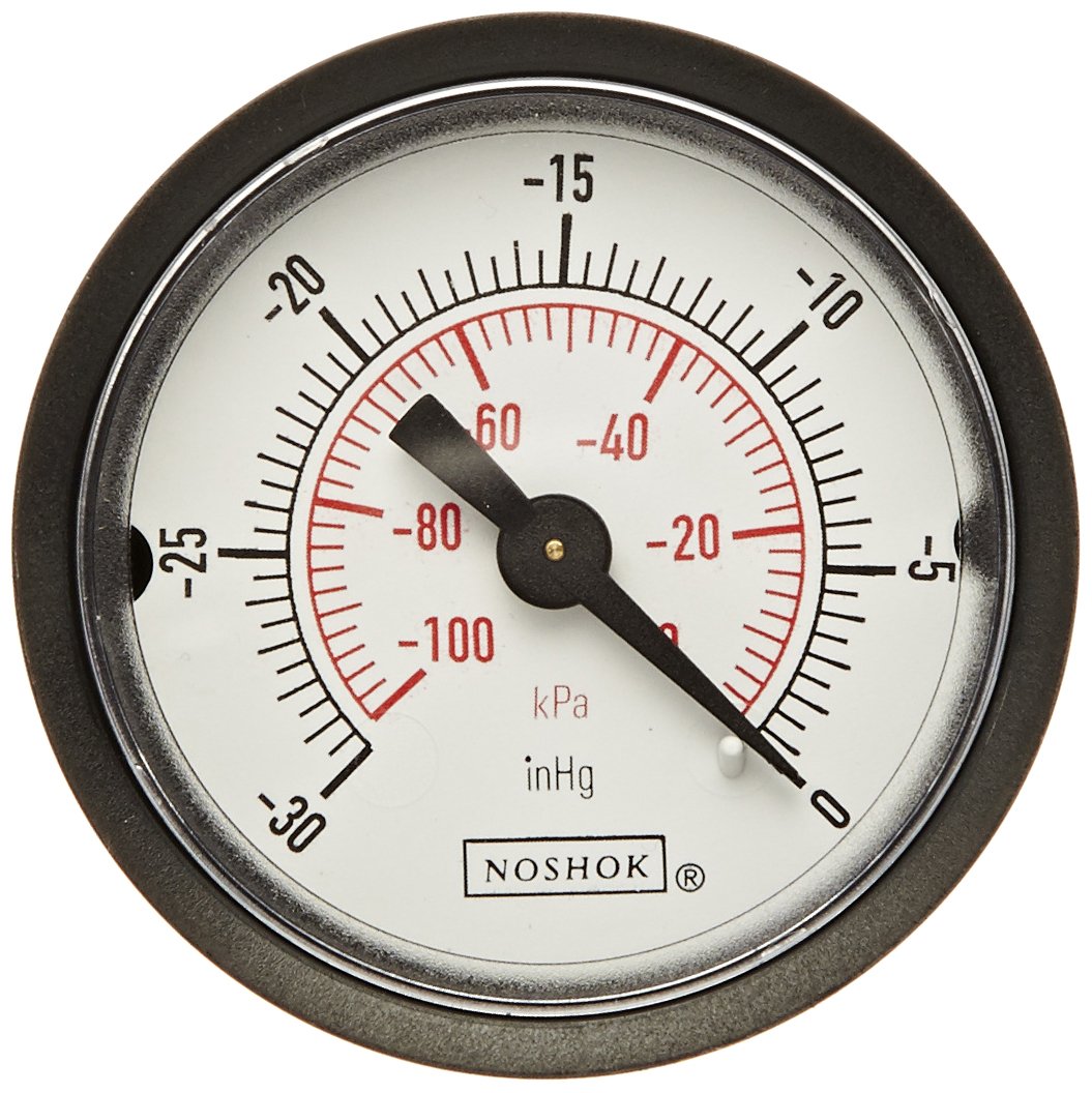 NOSHOK 100 Series ABS Dual Scale Dial Indicating Pressure Gauge with