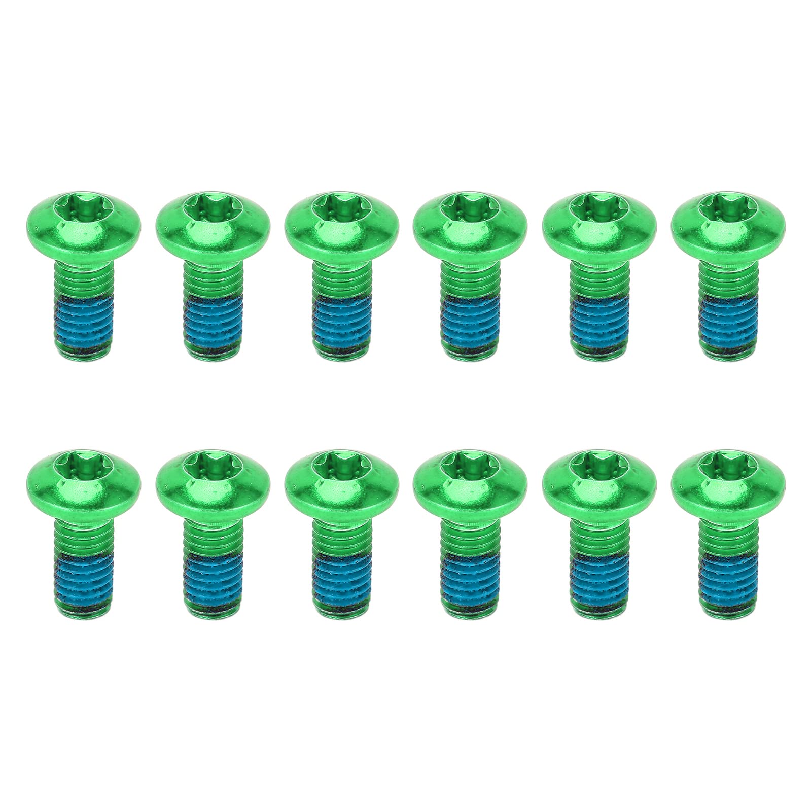 RiToEasysports 12Pcs Bike Brake Disc Screws Alloy Steel M5x10mm Bicycle Disc Brake Rotor for Mountain Bikes Road Bikes(green) Bicycles And Spare Parts Bicycles And Spare Parts
