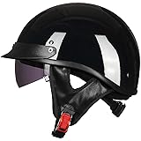 ILM Half Helmet Motorcycle Open Face Sun Visor
