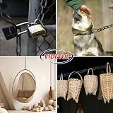 VIDETOL 15m 5mm 304 Stainless Steel Chain Heavy Duty Black Welded Link for view 7