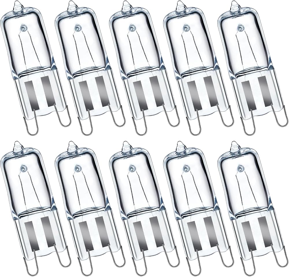 GMY G9 Halogen Light Bulbs 40W 230V 2700K Warm White Dimmable 10 Pack