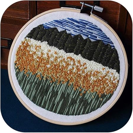 Amazoncom punch needle kits beginners diy pattern printed embroidery Amazoncom punch needle kits beginners diy pattern printed embroidery