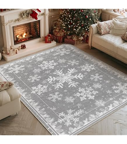 Amazon.com: Washable Rug 3x5 Small Bedroom Rug for Holiday Non