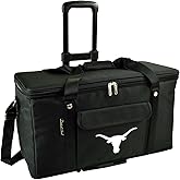 Texas University at Austin Officially Licensed Travel Cooler with Wheels- 64 Can Capacity- Collapsible Leakproof Cooler- Designed & Quality Approved in The USA