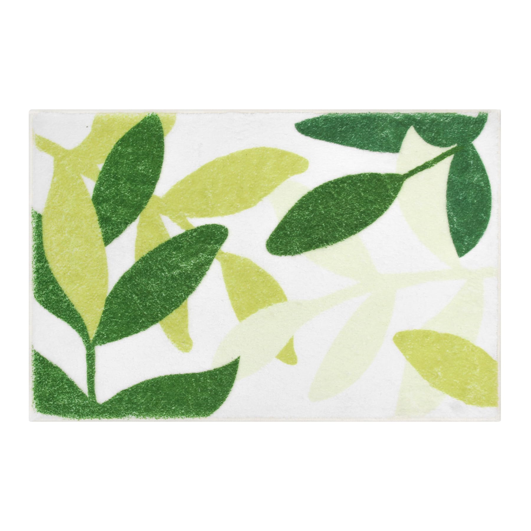 Spesh Bath Mat for Bathroom, 40x60 cm Non Slip Bathroom Floor Mat Soft Bath Rug, Durable and Machine Washable(Leaf)