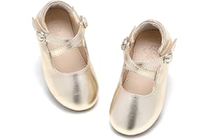 Flaryzone Toddler/Little Girls' Ballerina Flat Mary Jane Princess Dress Shoes - Wedding School Party