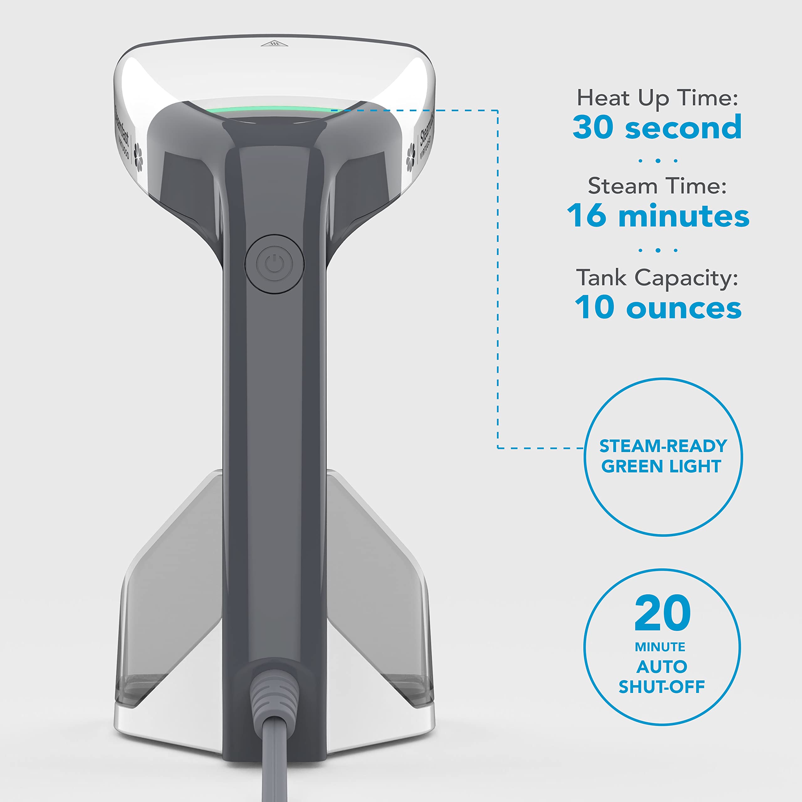 Steamfast VIRTUOSO Handheld Garment Steamer, White