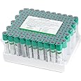 Vacutainer Blood Collection Tubes 5ml Lab Vacuum Heparin Tube for Pet Animals Veterinary Lab Supplies 100 Pcs Wrap Packaging