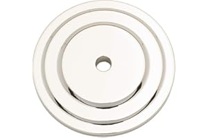 RK International RKI Polished Nickel R.K. International BP 7821 PN Plain Single Hole Backplate