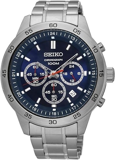 Amazon セイコー Seiko 腕時計 ウォッチ クロノグラフ Sks517p1 １００ｍ防水 ハードレックス ビジネス シンプル メンズ ブルー 並行輸入品 メンズ腕時計 腕時計 通販