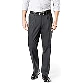 Dockers Men's Classic Fit Signature Lux Cotton Stretch Pants-Pleated (Regular and Big & Tall)
