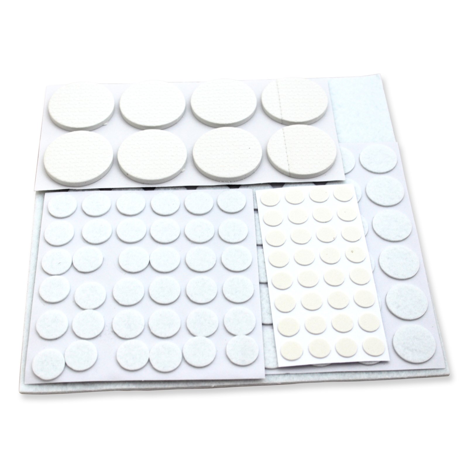 125 Pieces Surface Protector Pads White Coloured Furniture SELF ADHESIVE FELT FLOOR VINYLE TILE Scratch Protection