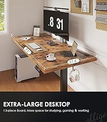 OffiGo Electric Standing Desk with 3-Piece