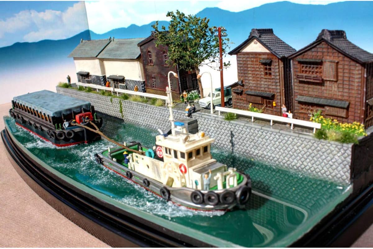 Amazon Co Jp 鉄道模型 Nゲージ 蔵と運河と運搬船 ジオラマ完成品 模型 ジオコレ ホビー 通販