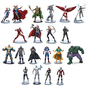marvel avengers mega figurine set