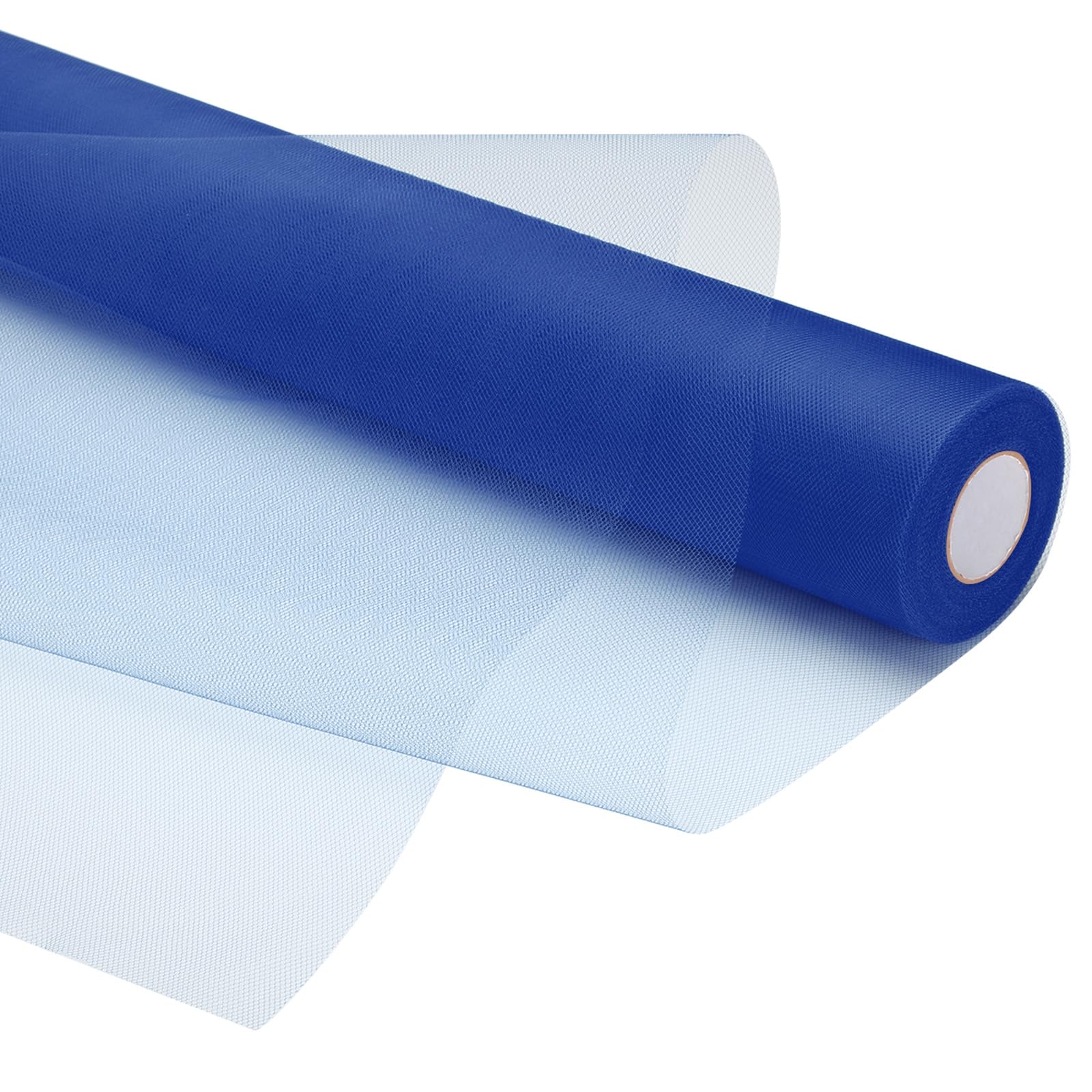PATIKIL Tulle Fabric Rolls, 24 Inch by 50 Yards Fabric Spool Tulle Ribbon Netting Bolt for DIY Crafts Wedding Party Decorations, Tutu Skirts, Table Skirt, Gift Wrapping, Bright Blue