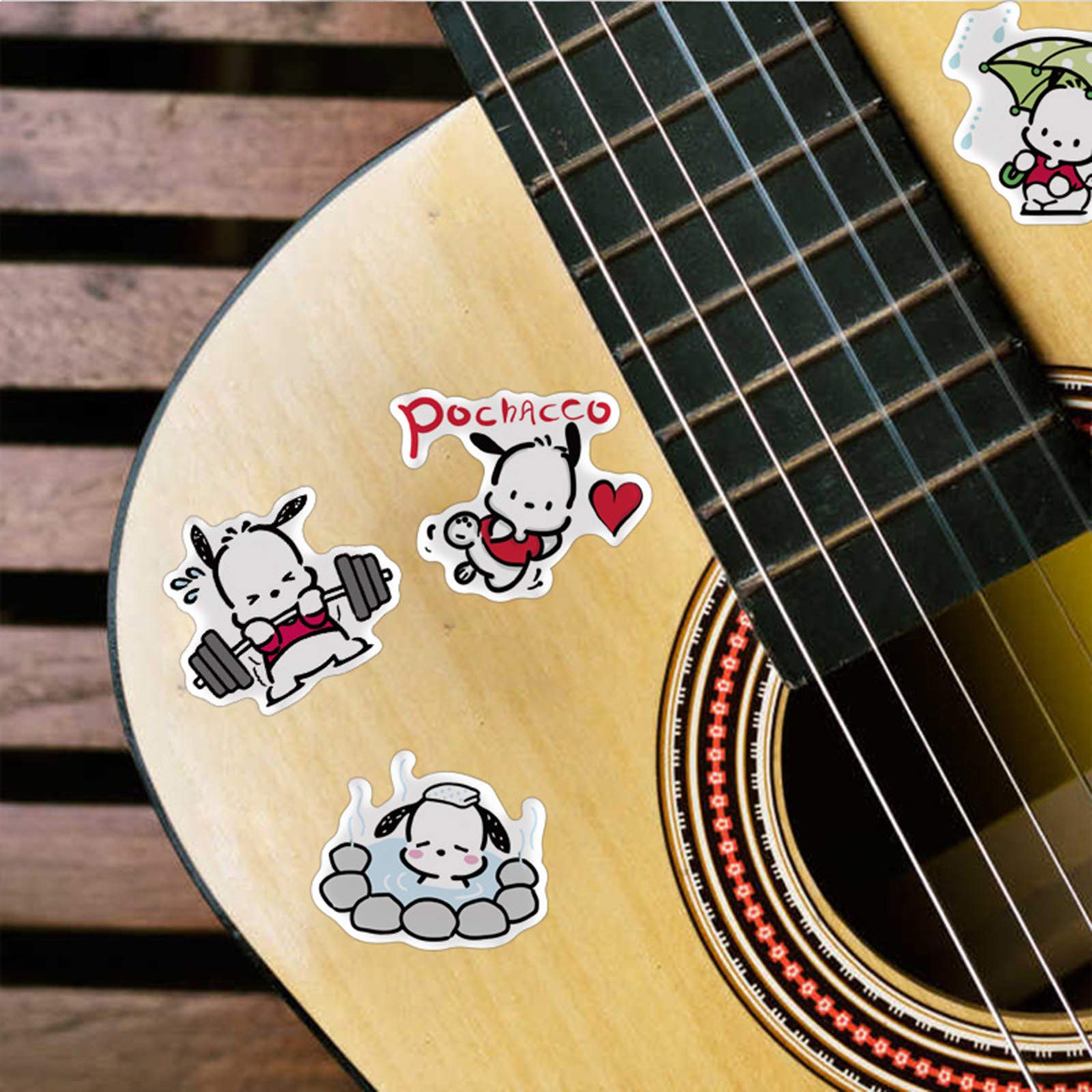 100 Stück Pochacco Aufkleber - Wasserdichte Sticker Für Flasche, Laptop & Skateboard