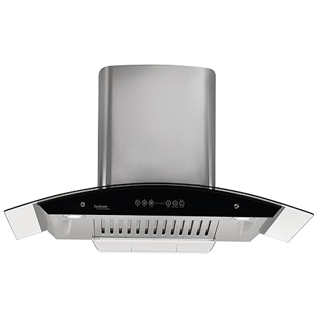 Hindware 90cm 1200 m3/hr Auto Clean Chimney (Cleo 90, 1 Baffle Filter, Steel/Grey)