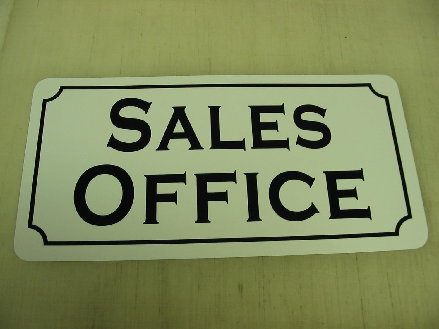 Sales Office Vintage Style Metal Sign Decor